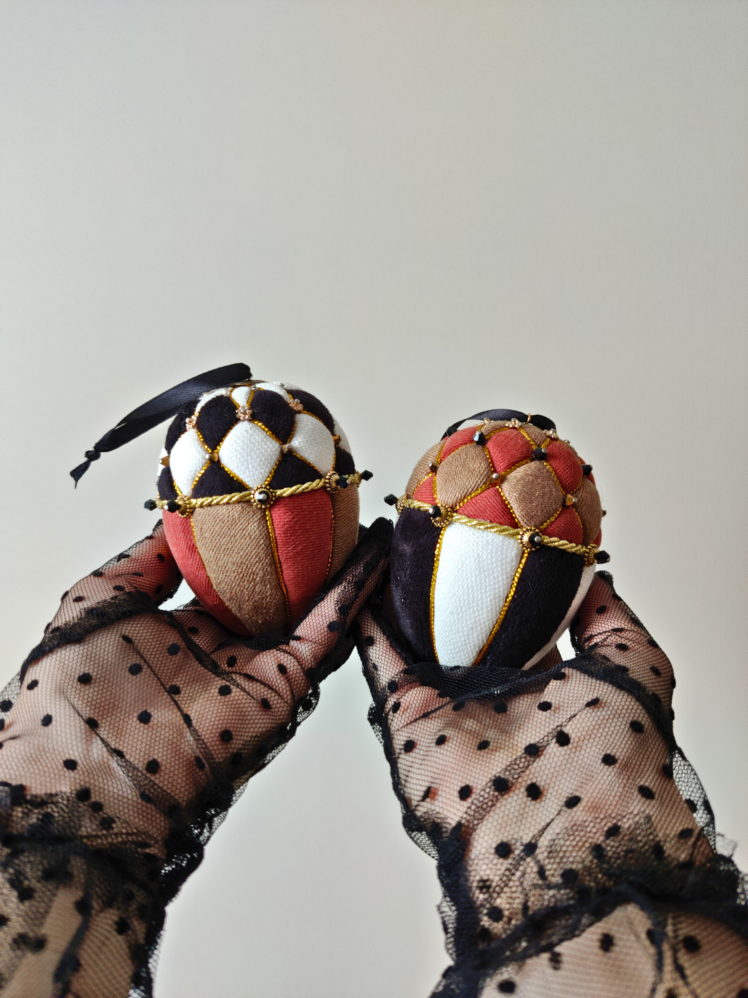 Eglutės žaisliukų komplektas 2vnt. "Gilės" - kalėdinės dekoracijos, naujiena