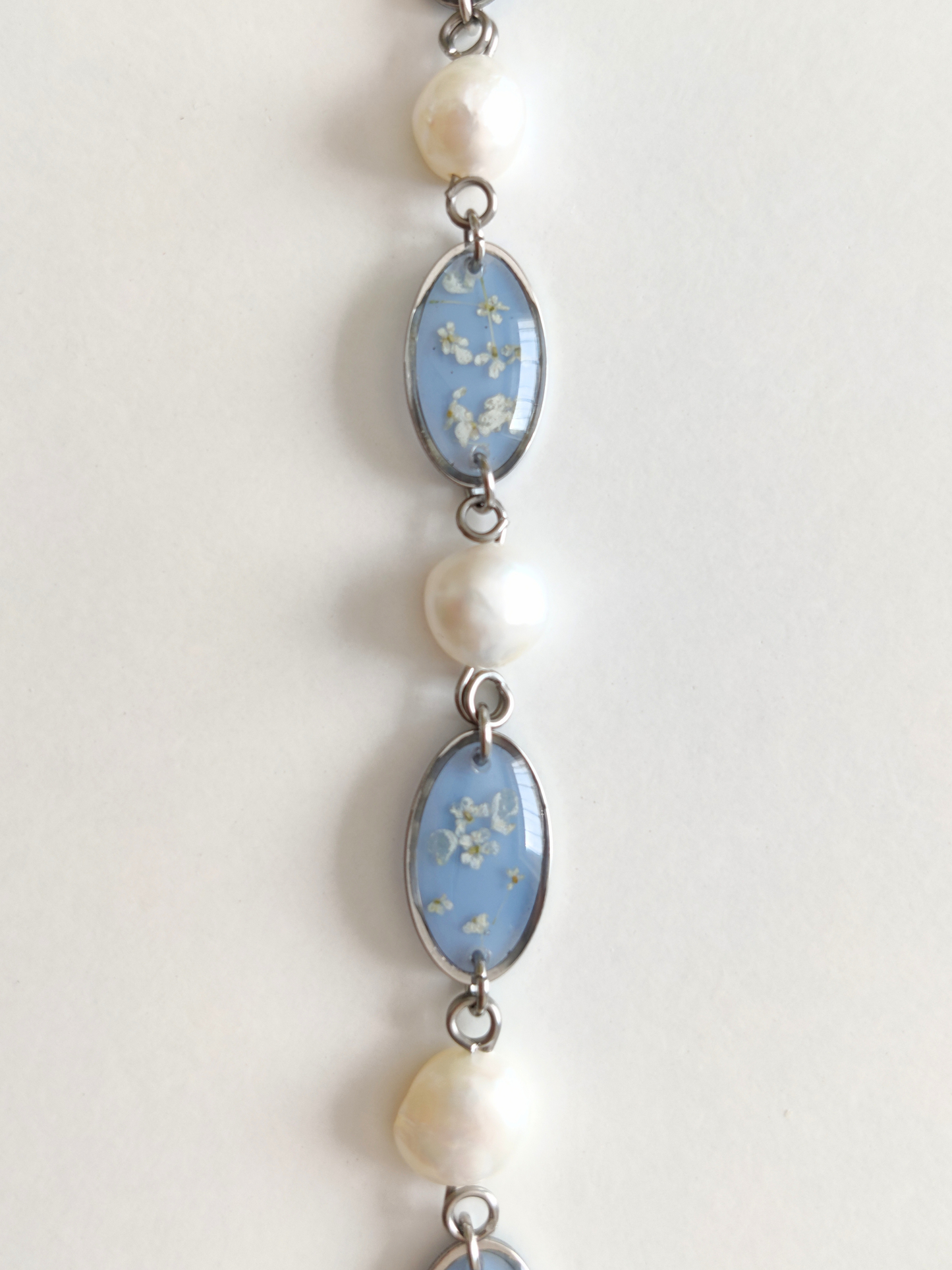 Czech glass bead bracelet with moss