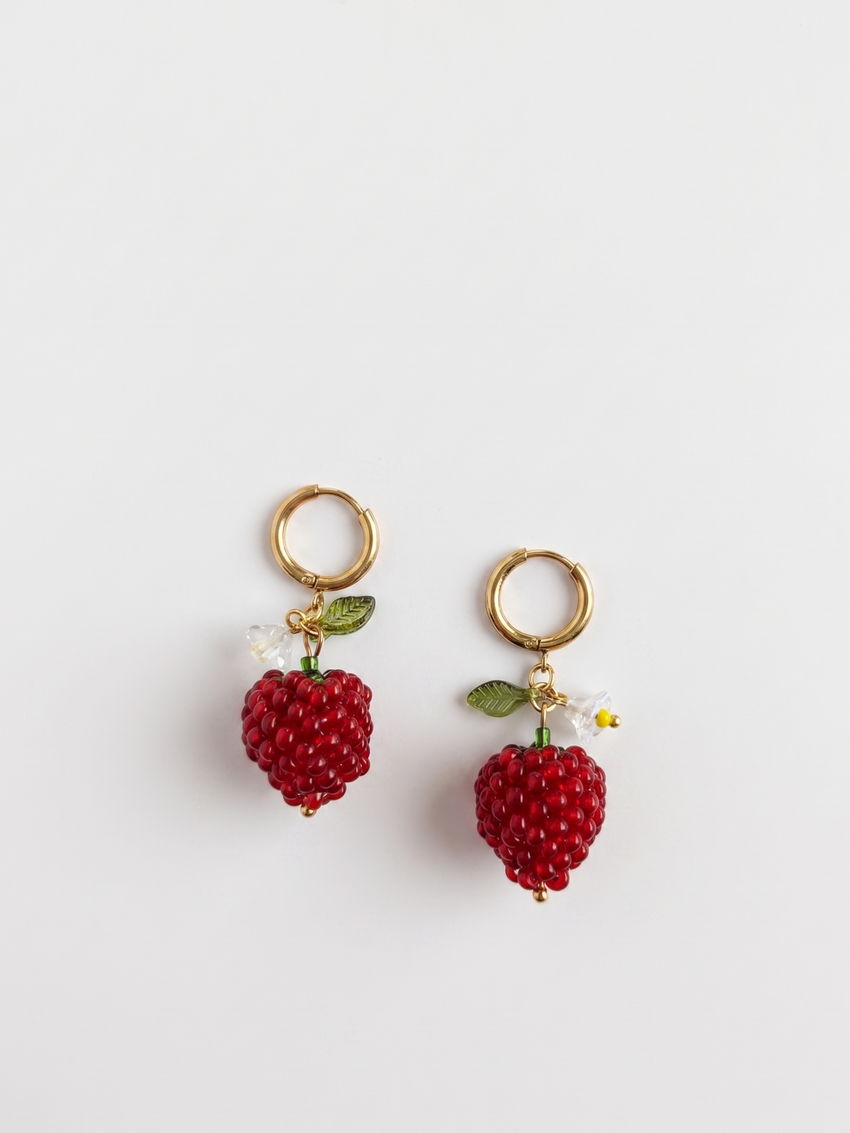 Earrings with jasper "Cherry Blossoms"