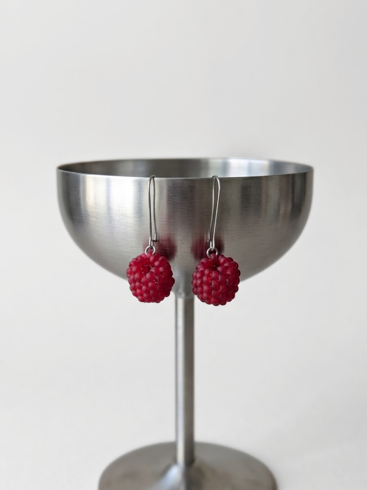 Earrings with jasper "Cherry Blossoms"