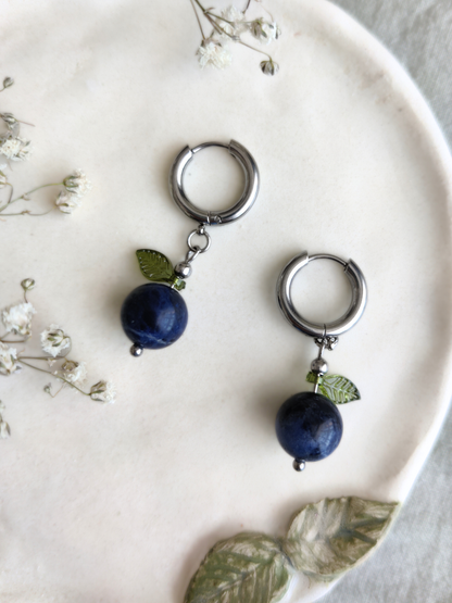 Dimorphite earrings "Blue" 