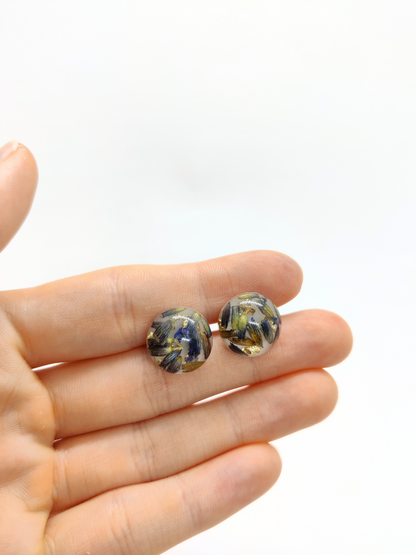 Rankų darbo auskarai "Levandų žavesys" - Auskarai, naujiena, papuošalai