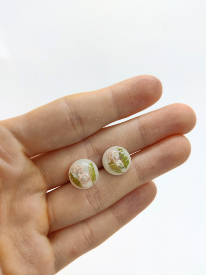 Rankų darbo auskarai "Tyrumas" - Auskarai, naujiena, papuošalai