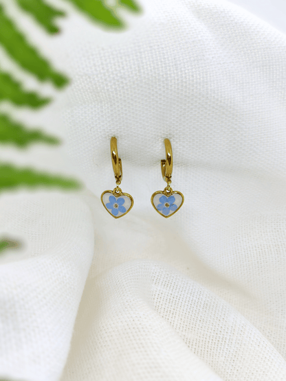 Minimalistiniai širdelės formos auskarai - naujiena, papuošalai