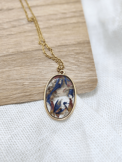 Pakabukas su rugiagėlėmis ir dobilais - naujiena, papuošalai