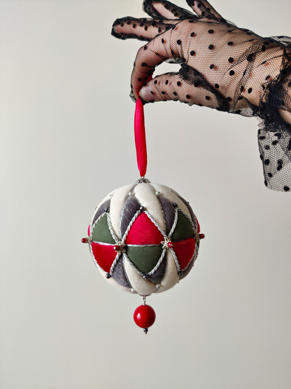 Rankų darbo eglutės žaisliukas "Arlekinas" - kalėdinės dekoracijos, naujiena