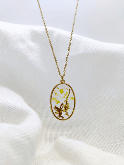 Pakabukas su gintarais ir samanomis - naujiena, papuošalai