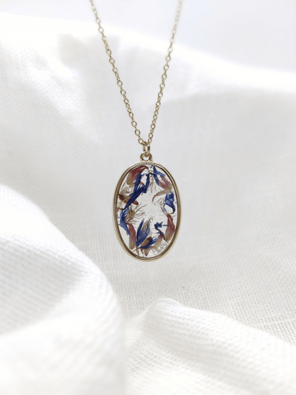 Pakabukas su rugiagėlėmis ir dobilais - naujiena, papuošalai