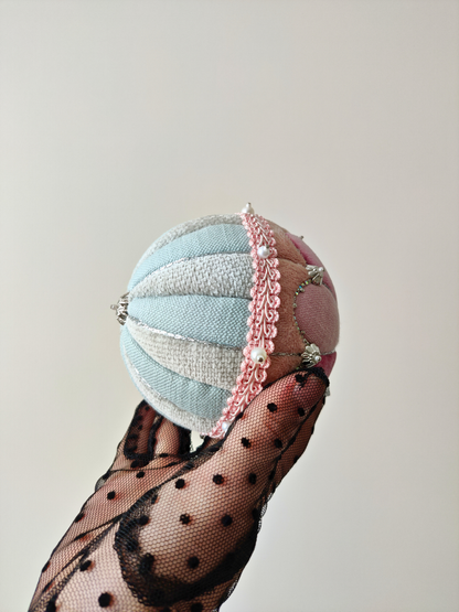 Rankų darbo eglutės žaisliukas "Rožinės svajos" - kalėdinės dekoracijos, naujiena