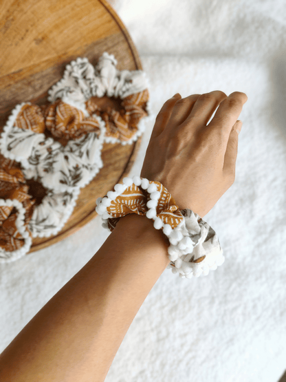 Plaukų gumytė iš muslino ir medvilnės M - naujiena, plaukų aksesuarai