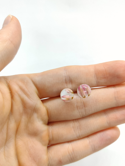 Rankų darbo auskrai "Dobiliukai Mini" - Auskarai, naujiena, papuošalai