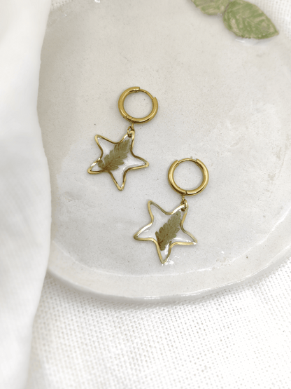 Žvaigždutės formos auskarai - naujiena, papuošalai