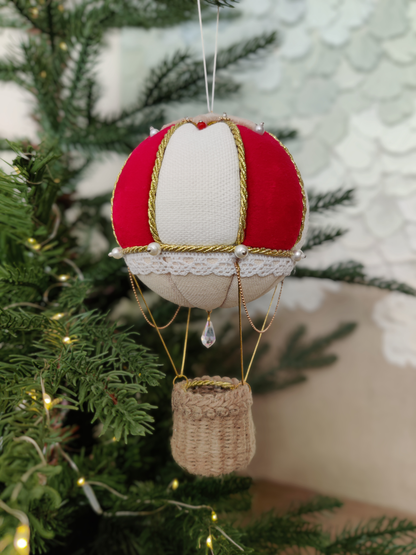 Rankų darbo eglutės žaisliukas "Balionas" - kalėdinės dekoracijos, naujiena