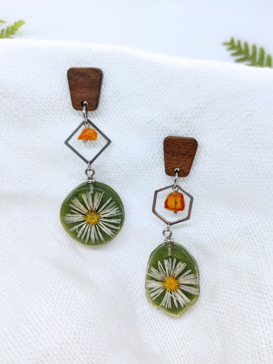 Ilgi asimetriški auskarai