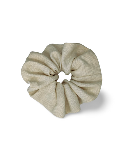 Lininė rankų darbo didelė plaukų gumytė - lietuviška prekė, linas, naujiena, plaukų aksesuarai