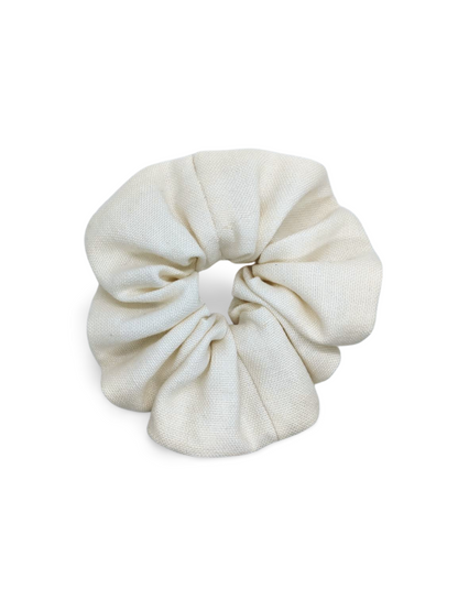 Lininė rankų darbo didelė plaukų gumytė - lietuviška prekė, linas, naujiena, plaukų aksesuarai