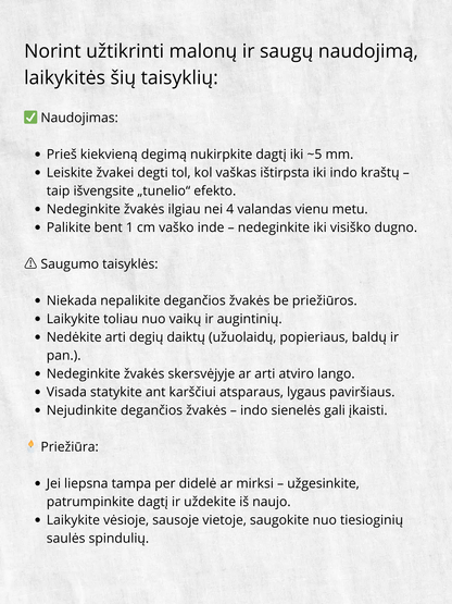 Rankų darbo sojų vaško žvakė "Šaltibarščiai" - velykinės dekoracijos, žvakės