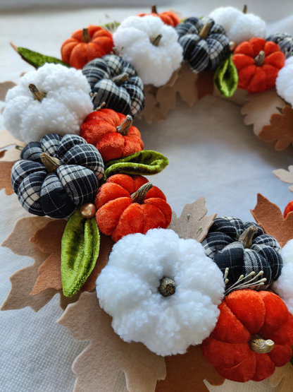 Rankų darbo rudeninis vainikas - naujiena, rudeninės dekoracijos