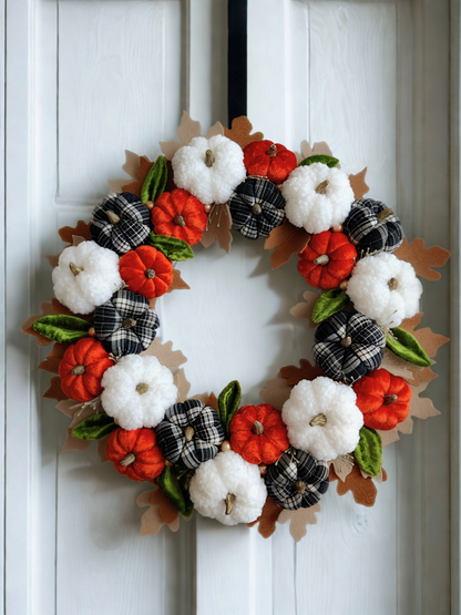 Rankų darbo rudeninis vainikas - naujiena, rudeninės dekoracijos