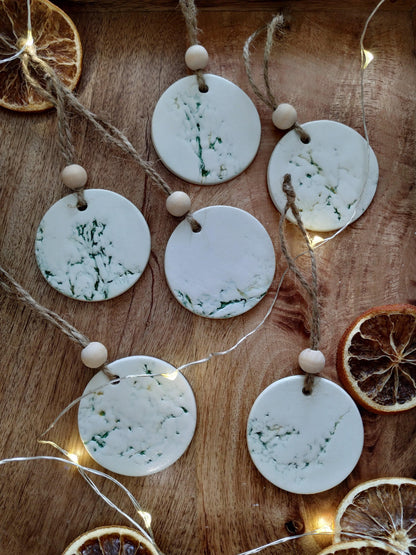 Eglutės dekoracijų komplektas "Samanos" - kalėdinės dekoracijos, lietuviška prekė