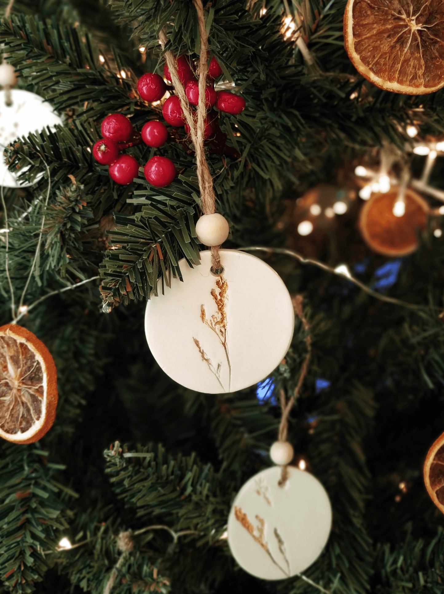 Eglutės dekoracijų komplektas "Smilga" - kalėdinės dekoracijos