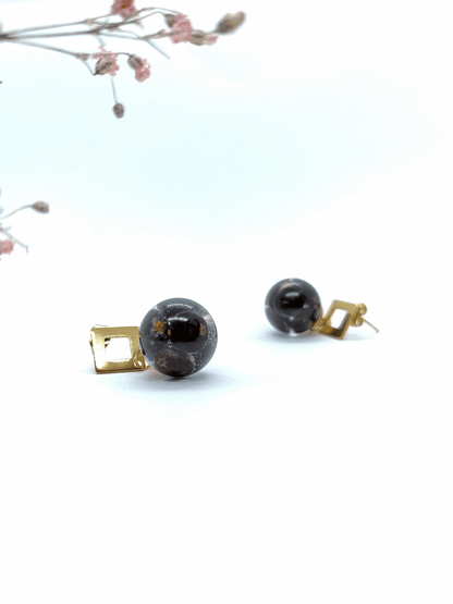 Rankų darbo auskarai "Kadagio uogos" - Auskarai, lietuviška prekė, naujiena, papuošalai