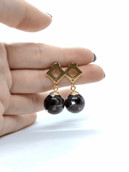 Rankų darbo auskarai "Kadagio uogos" - Auskarai, lietuviška prekė, naujiena, papuošalai