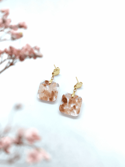 Rankų darbo auskarai "Kristalai" - Auskarai, lietuviška prekė, naujiena, papuošalai