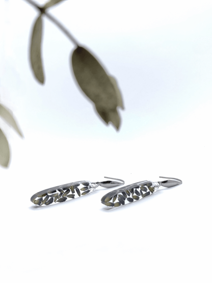 Rankų darbo auskarai "Levanda" - Auskarai, lietuviška prekė, naujiena, papuošalai