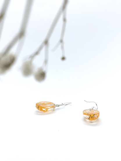 Sidabriniai rankų darbo auskarai "Medetka" - Auskarai, lietuviška prekė, naujiena, papuošalai, sidabriniai