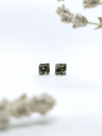 Rankų darbo auskarai "Samanėlė" - Auskarai, lietuviška prekė, naujiena, papuošalai