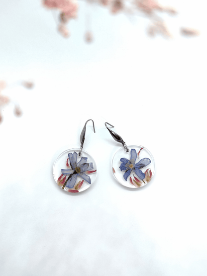 Rankų darbo auskarai "Žibutės" - Auskarai, lietuviška prekė, naujiena, papuošalai