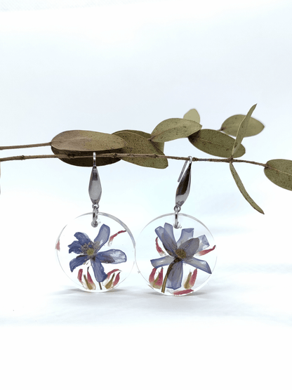 Rankų darbo auskarai "Žibutės" - Auskarai, lietuviška prekė, naujiena, papuošalai